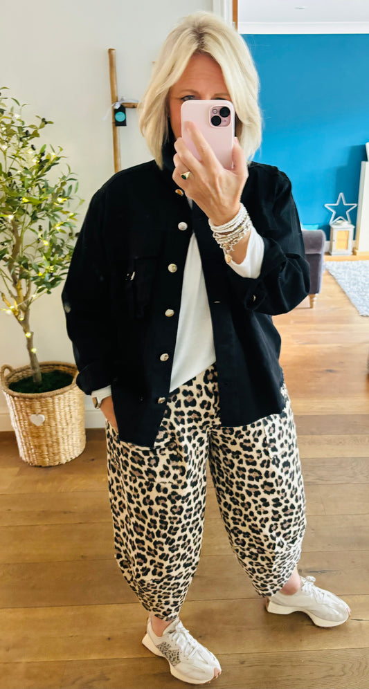 Leopard print Cocoon Pants…BACK SOON!